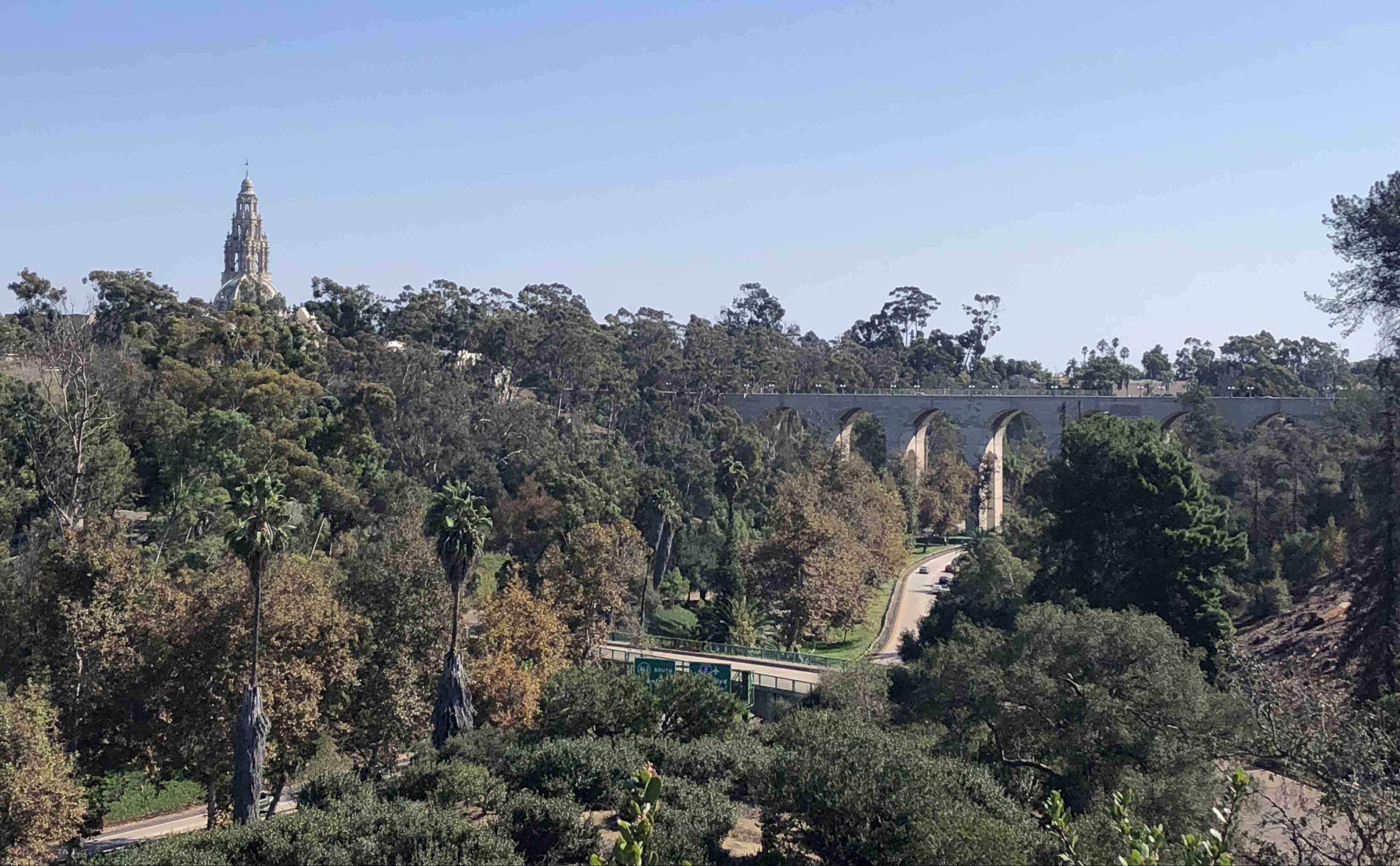 Cabrillo Bridge - best places to run San Diego